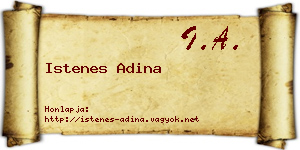 Istenes Adina névjegykártya